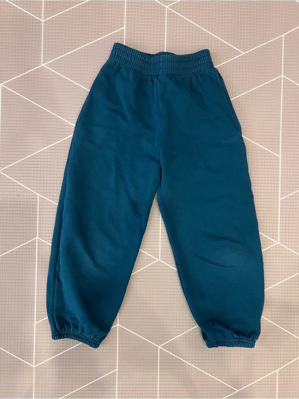 Balenciaga Deep Teal Kids Sweatpants
